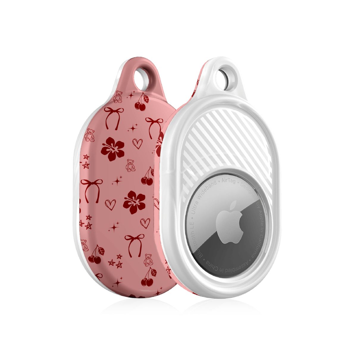 Trendy Apple AirTag case with a stylish design. This stylish AirTag holder protects your tracker while adding flair. A chic AirTag cover for keys, bags & more. Match with phone & AirPods cases!